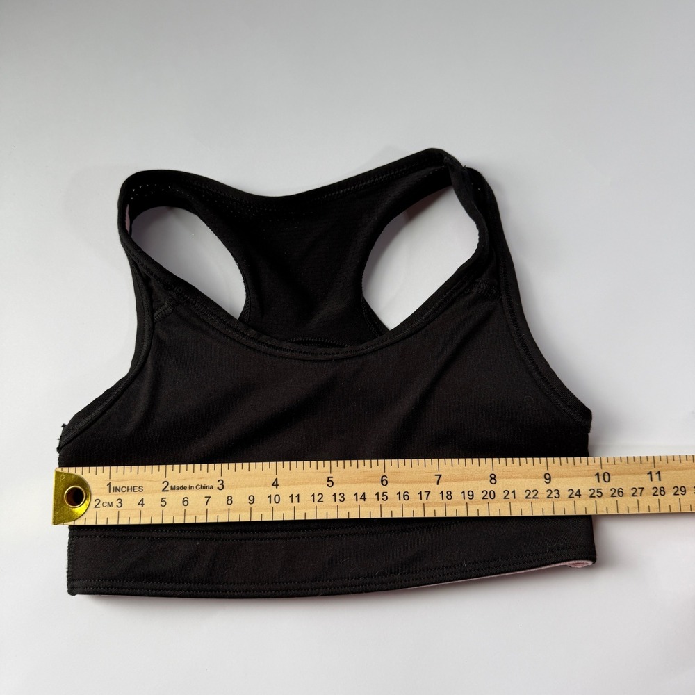 Athletic Works Girls Black Racerback Sports Bra Pink Size XS - Picture 3 of 4